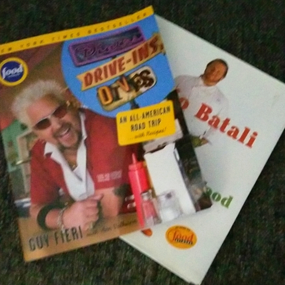 Food Network Guy Fieri and Mario Batali cookbook bundle